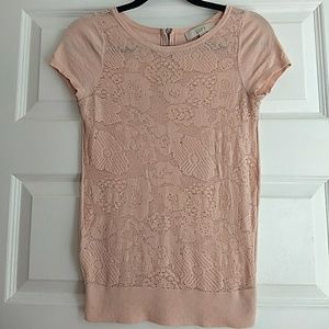 Loft crochet front sweater